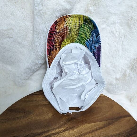 Bacardi Pride Liquor Alcohol White Adjustable Baseball Hat Cap Made in USA - Picture 6 of 7